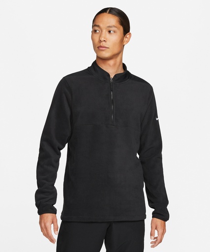 [NK328BBBWS] Nike Victory half zip top (Black/Black/Black/White, S)