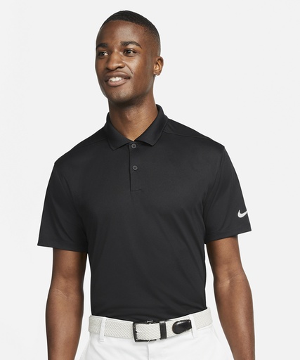 [NK342WHBKS] Nike Victory solid polo (White/Black, S)