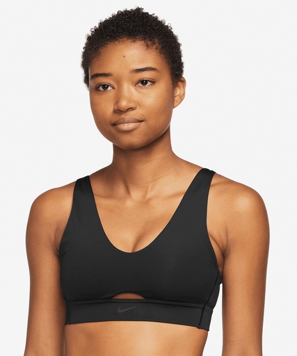 [NK381BDSGXS] Womenís Nike Dri-FIT indy plunge cutout bra (XS)