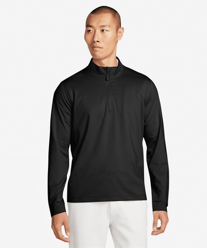 [NK395BKWHS] Nike Dri-FIT Victory half-zip top (Black/White, S)