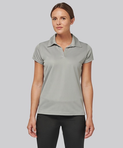 [PA483WHITS] Ladies' short-sleeved polo shirt (White, S)