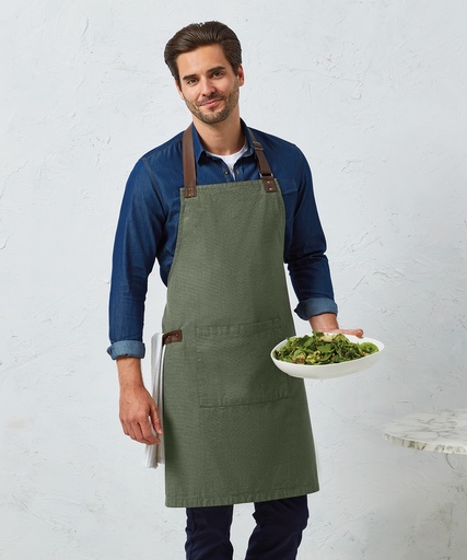 [PR144NAVY] Annex Oxford bib apron (Navy)