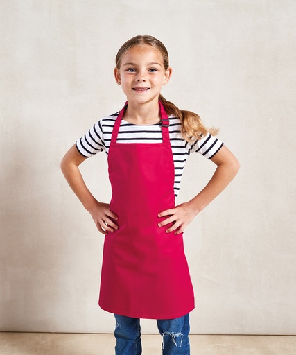 [PR149WHITJUN] Kids bib apron (White, Junior)