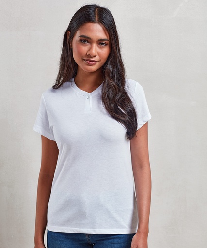 [PR319WHITXS] Womenís Cotton RichëComisí Tee (White, XS)