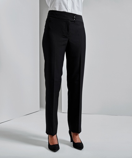 [PR536BLAC8R] Iris straight leg trousers (8 Reg)