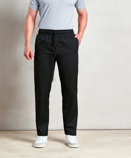 [PR554BLACXS] Chef's select slim leg trousers (XS)