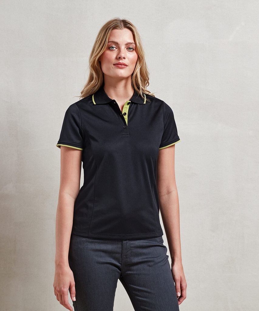 Women's contrast CoolcheckerÆ polo