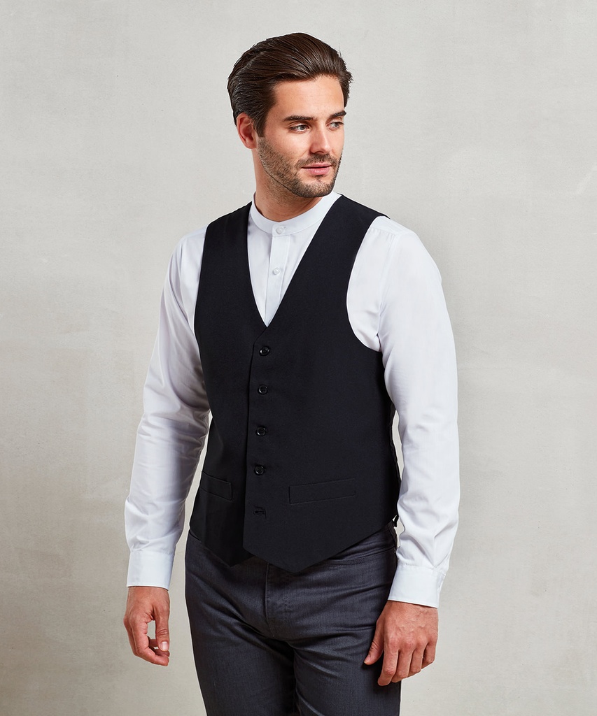 Lined polyester waistcoat