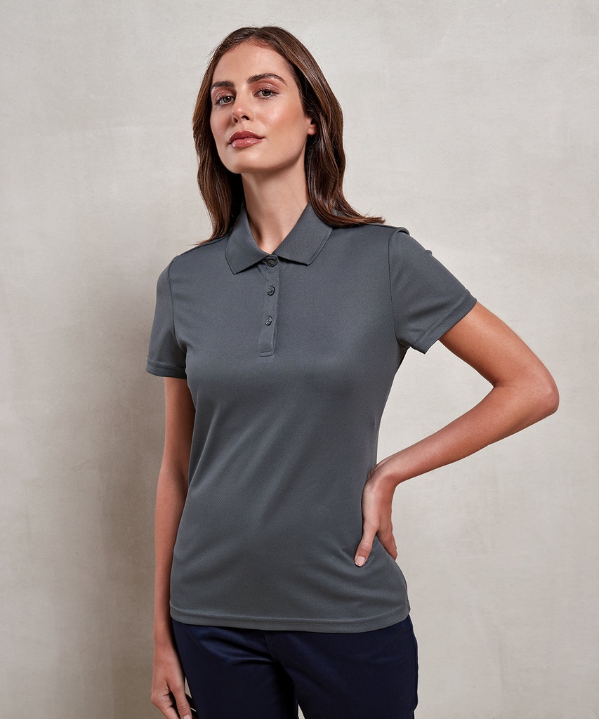 Womenís Spun Dyed Recycled Polo Shirt