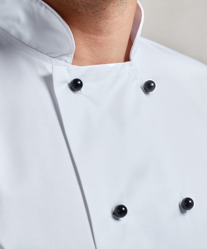 [PR652WHIT] Chef's jacket studs (White)