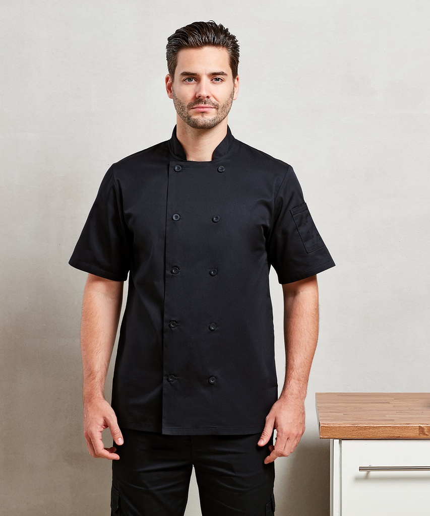 Short sleeve chefís jacket