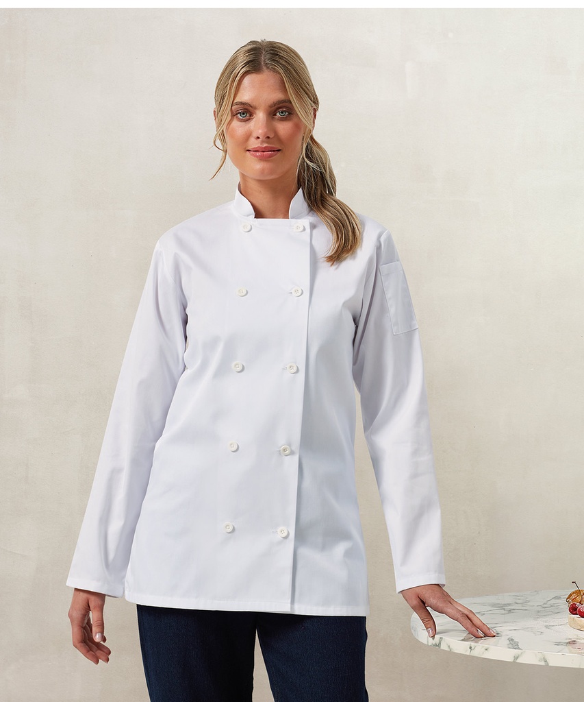 Women's long sleeve chef's jacket