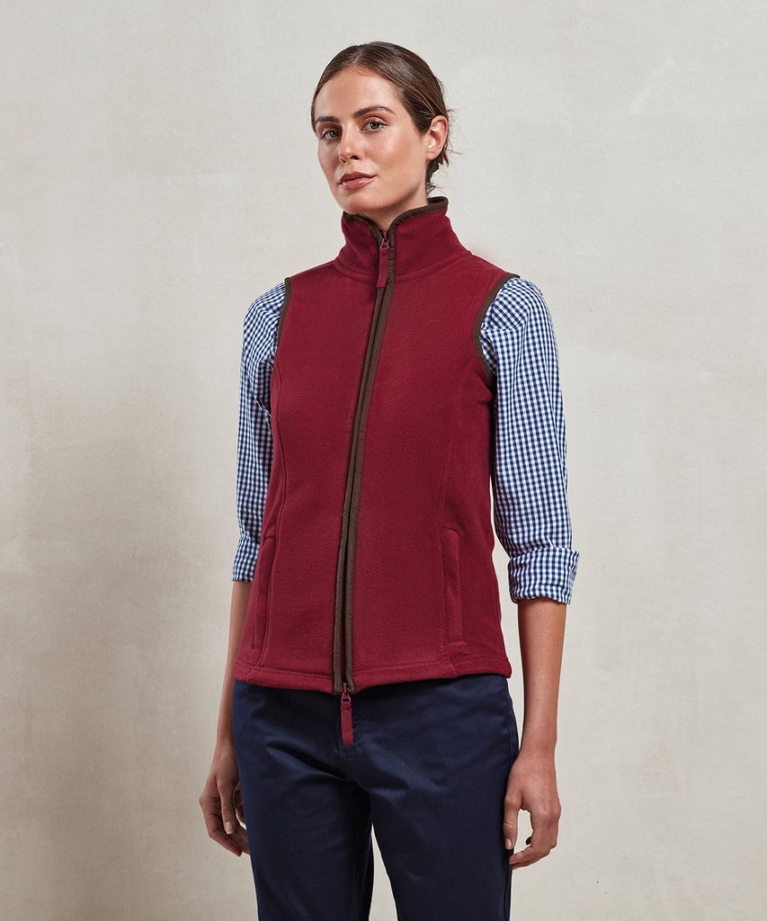 Womenís artisan fleece gilet