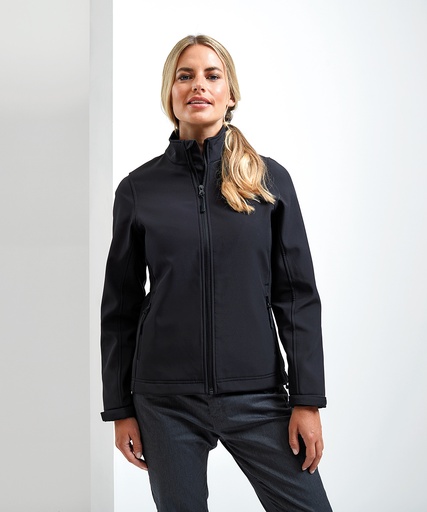 [PR812NAVYXS] Womenís WindcheckerÆ printable and recycled softshell jacket (Navy, XS)