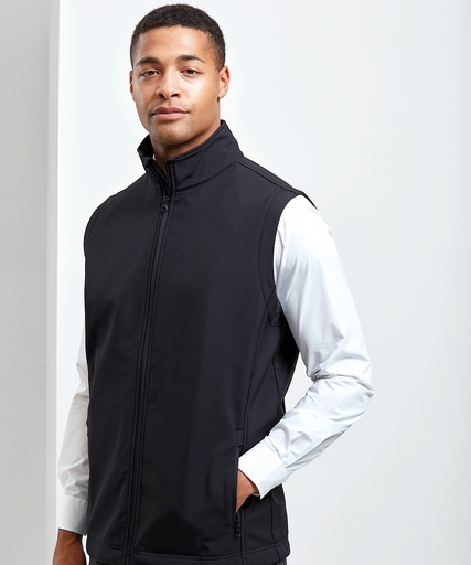 [PR814NAVYS] WindcheckerÆ printable and recycled gilet (Navy, S)