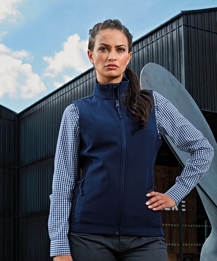 [PR816NAVYXS] Womenís WindcheckerÆ printable and recycled gilet (Navy, XS)