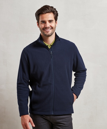 [PR830NAVYS] ëRecyclightí full-zip microfleece (Navy, S)