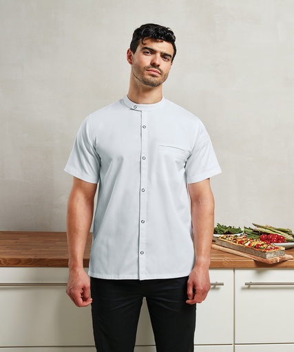 [PR904WHITXS] Chef's 'Recyclight' Short Sleeve Shirt (White, XS)