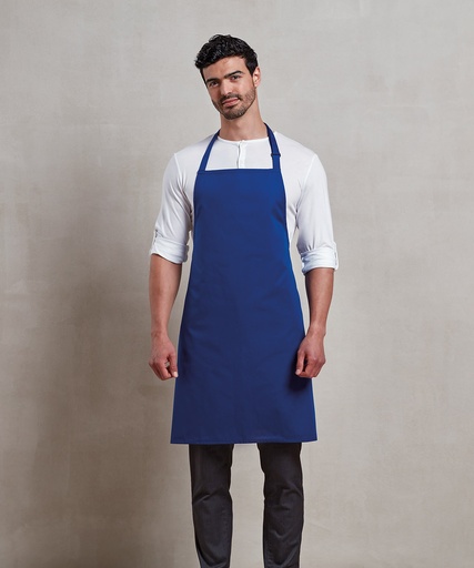 [PR996WHIT] Antimicrobial bib apron (White)