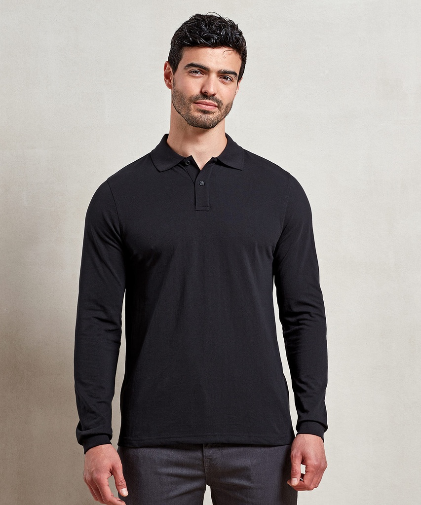 ëEssentialí unisex long sleeve workwear polo shirt