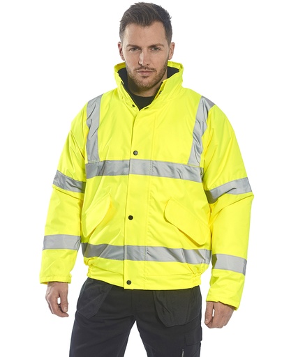 [PW001YELLS] Hi-vis bomber jacket (S463/S226) (Yellow, S)