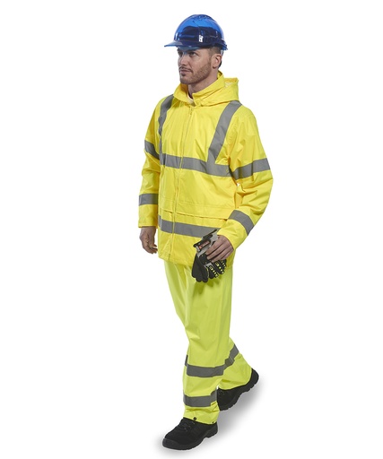 [PW011YELLS] Hi-vis rain jacket (H440) (S)