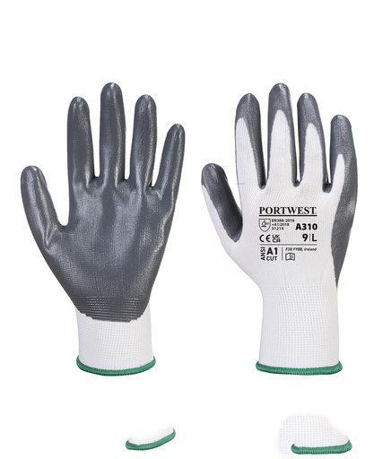 [PW074GREYM] Flexo grip nitrile glove (A310) (M)