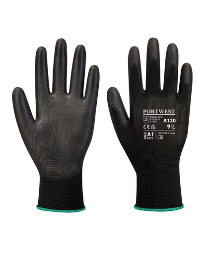 [PW081BLUEM] PU palm glove (A120) (Blue, M)