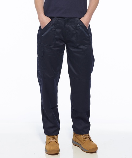 [PW108NAVYXSR] Women's action trousers (S687) regular fit (Navy, XS Reg)