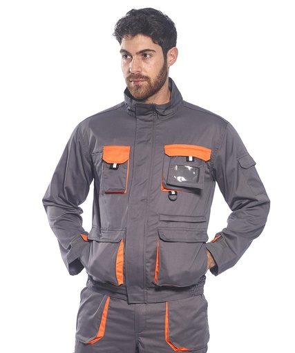 [PW160BLACM] Portwest Texo contrast jacket (TX10) (Black/Grey, M)