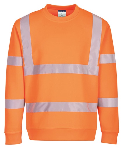 [PW412YELLS] Eco Hi-vis sweatshirt (EC13) (Yellow, S)