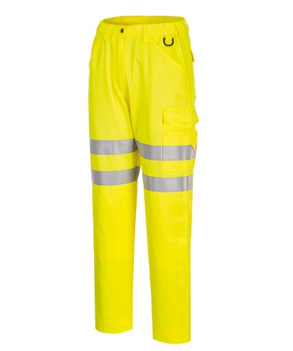 [PW413YELL28] Eco Hi-vis trousers (EC40) (Yellow, 28" Waist)