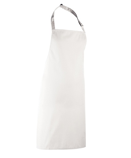 [PX150WHITXL] Colours bib apron - XL (White)