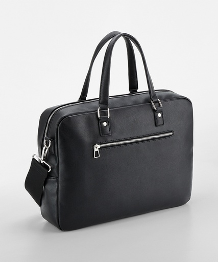 [QD771BLAC] Tailored luxe PU briefcase