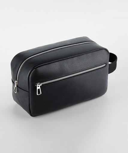 [QD779BLAC] Tailored luxe PU wash bag