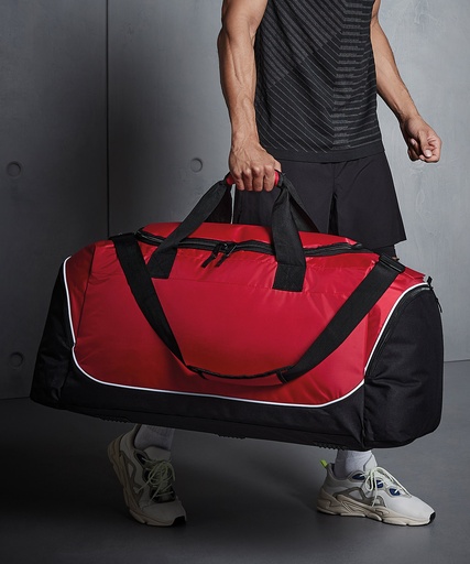 [QS088CRBK] Teamwear jumbo kit bag (Classic Red/Black/White)