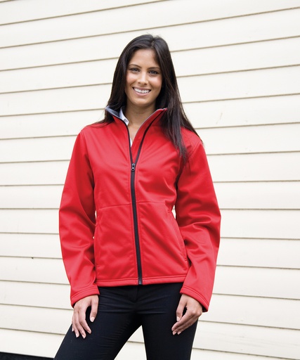 [R209FREDDXS] Women's Core softshell jacket (Red, XS)