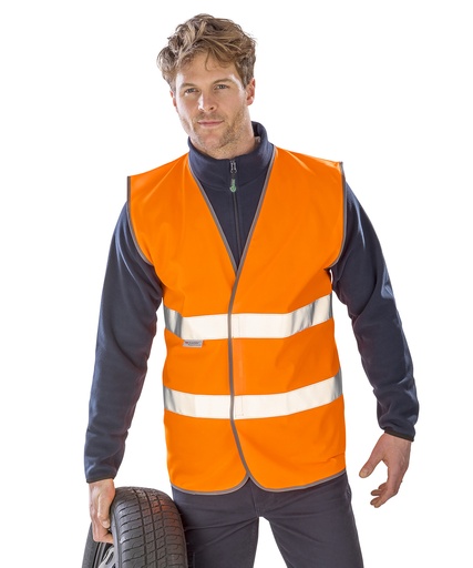 [R211AYELL2XL] Motorist safety vest (Fluorescent Yellow, 2XL)