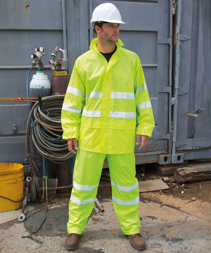 [R216XYELLXS] High-viz waterproof suit (XS)