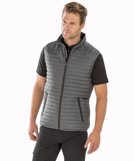 [R239XBKRDXS] Thermoquilt gilet (Black/Red, XS)