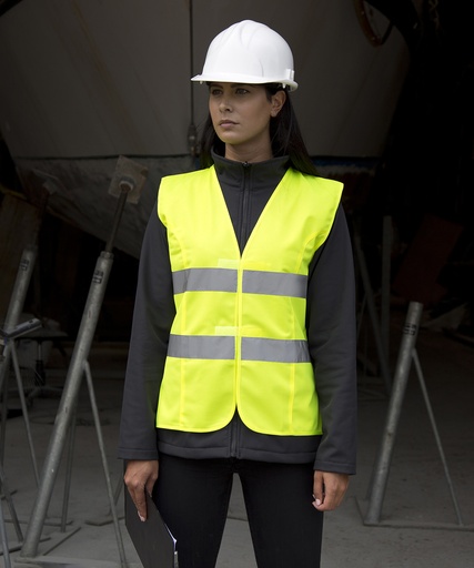 [R334FFYELXS] Women's high-viz tabard (Fluorescent Yellow, XS)