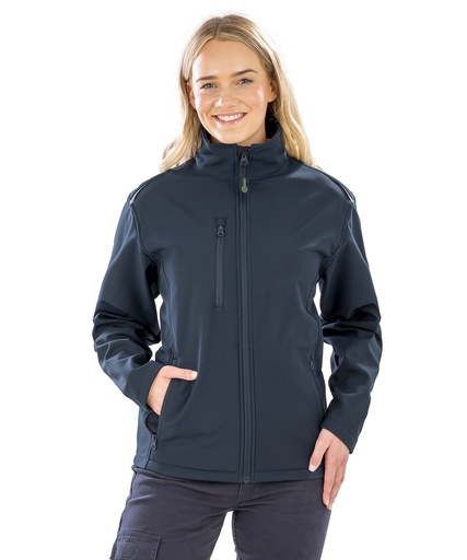 [R900FNAVYXS] Women's recycled 3-layer printable softshell jacket (Navy, XS)