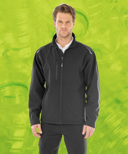 [R900XNAVYXS] Recycled 3-layer printable softshell jacket (Navy, XS)