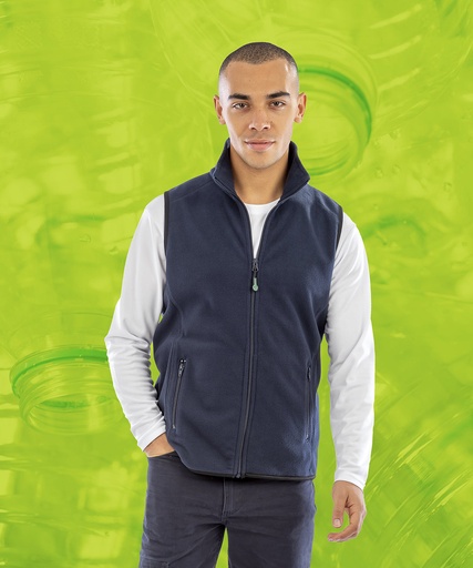 [R904XNAVYXS] Recycled fleece Polarthermic bodywarmer (Navy, XS)