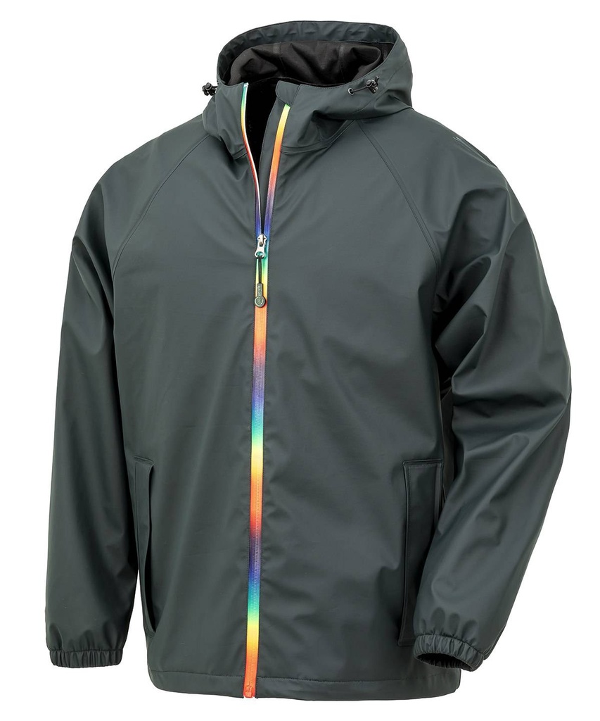 Prism PU waterproof jacket with recycled backing R908X