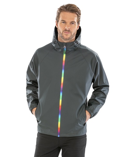 [R908XBKOLXS] Prism PU waterproof jacket with recycled backing (XS)