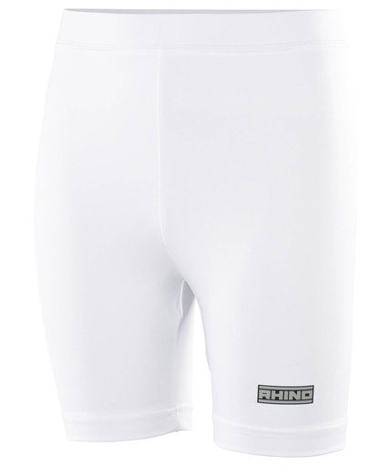 [RH10BWHIT56] White, 5/6 Years (Rhino baselayer shorts - juniors) 