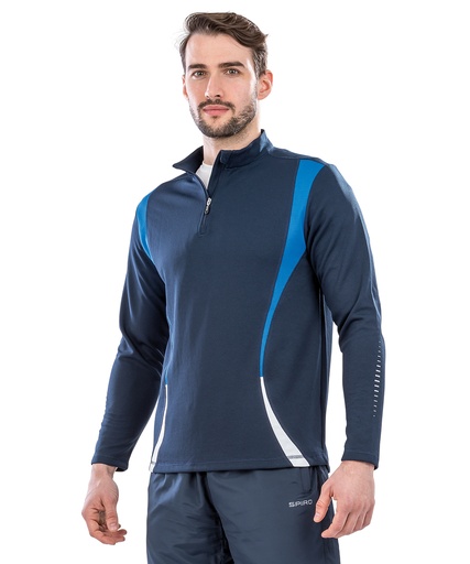 [S178XBKGYXS] Spiro trial training top (Black/Grey/White, XS)