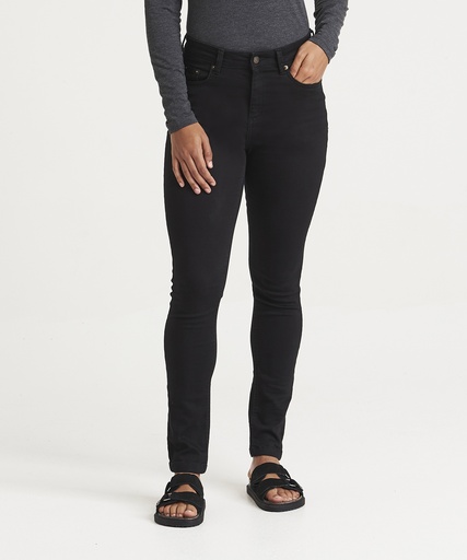 [SD014BLAC6R] Women's Lara skinny jeans (Black, 6 Reg)