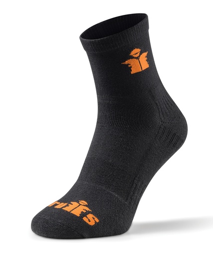 [SH052BLAC79.5] Worker lite socks (3-pack) (UK 7/9.5)